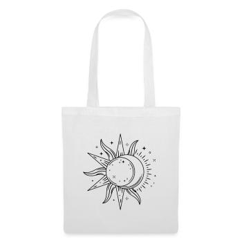 Sun Moon Celestial Illustration - Stoffbeutel - Weiß - Vorne