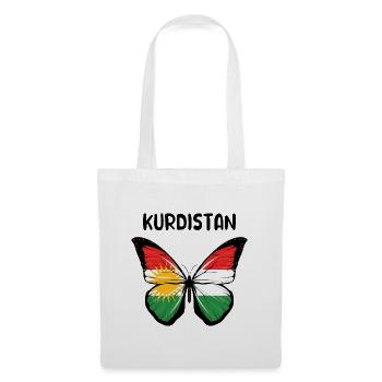 Kurdistan Flagge Bakur Bashur Rojava Rojhlt Newroz - Stoffbeutel - Weiß - Vorne