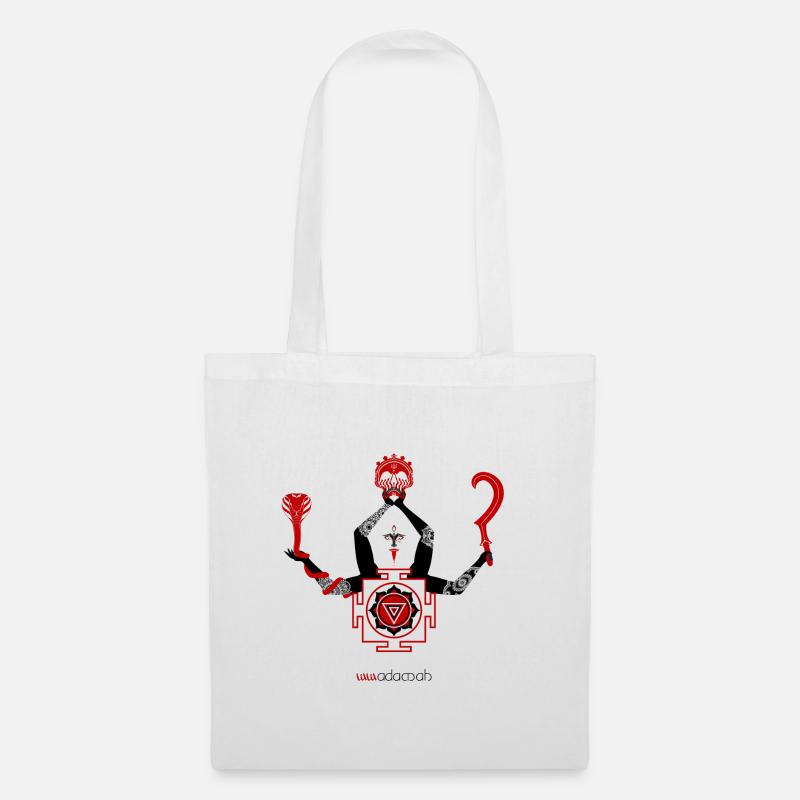 Noir déesse Kali - Sac en tissu - blanc