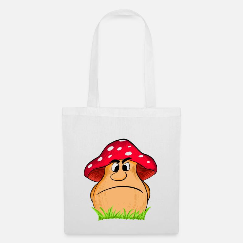 Angry Mushroom - Stoffbeutel - Weiß