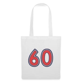 60. 60 YEARS. 60th ANNIVERSARY - Tote Bag - white - Front
