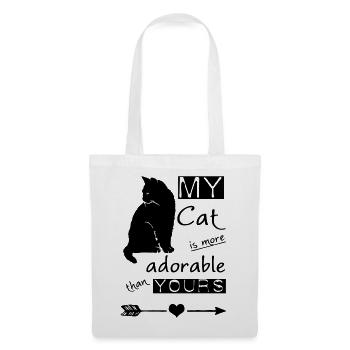 My Cat - more adorable than yours - Tote Bag - white - Front