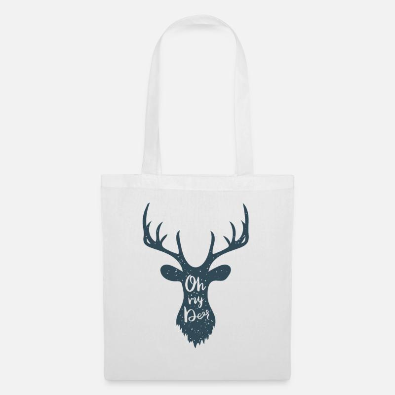 Oh my Deer - Stoffbeutel - Weiß