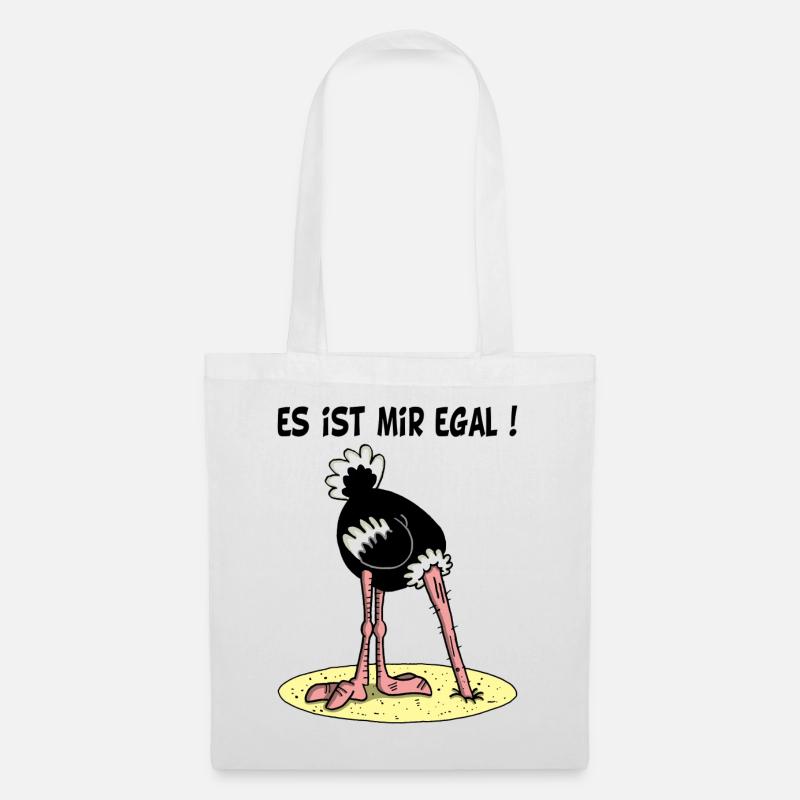 Es ist mir egal - Stoffbeutel - Weiß