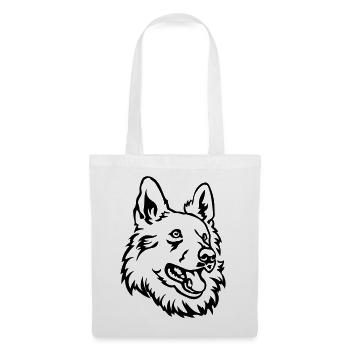 Swiss Shepherd Head - Tote Bag - white - Front