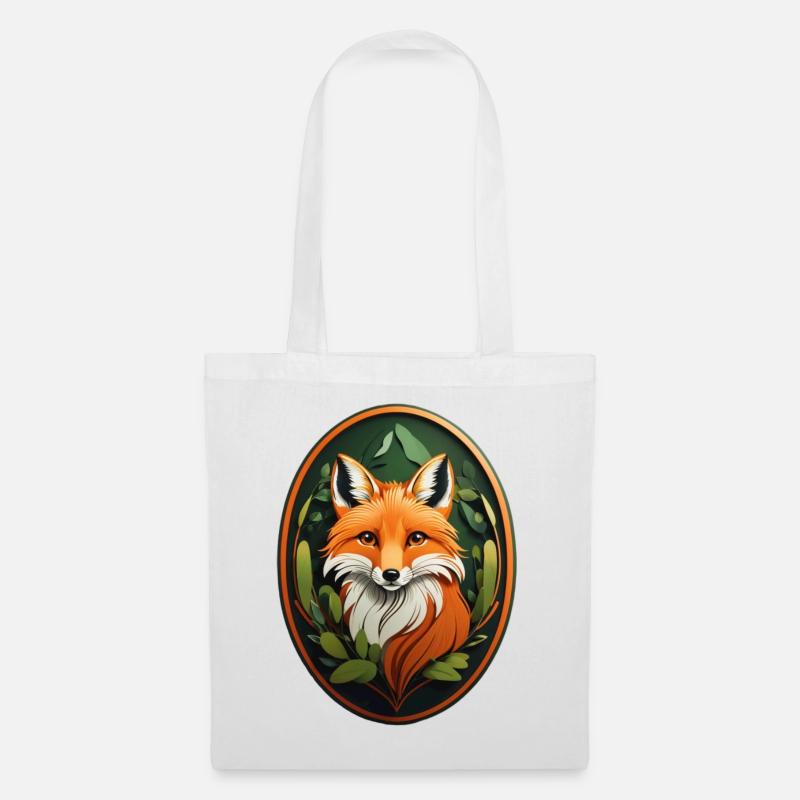 Rotfuchs - Stoffbeutel - Weiß