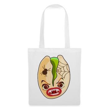 COSTUMES D’HALLOWEEN ARAIGNÉE PISTACHES - Sac en tissu - blanc - Devant