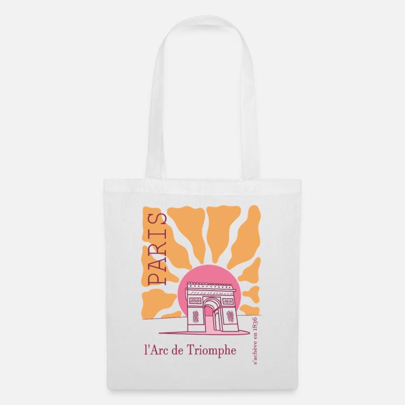 France arc de triomphe - Sac en tissu - blanc