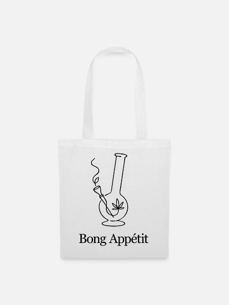 Bong Appetit - Stoffbeutel - Weiß