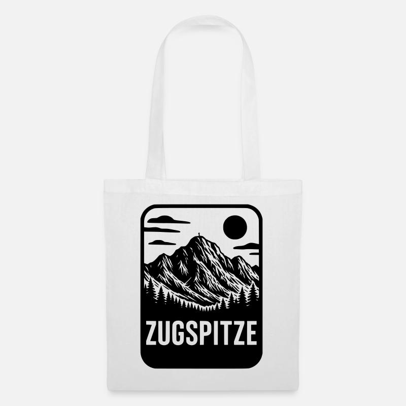 Zugspitze Berg Deutschland - Stoffbeutel - Weiß