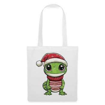 Noël de Noël Lizard - Sac en tissu - blanc - Devant