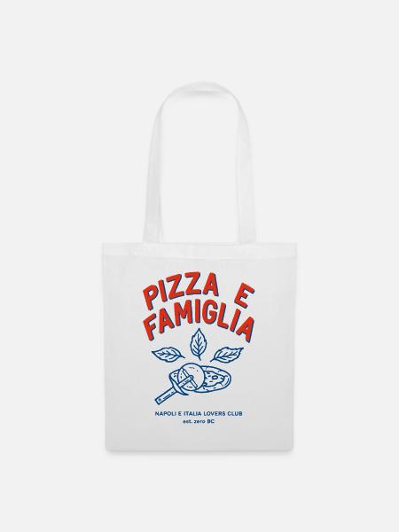 Pizza Famiglia - Stoffbeutel - Weiß