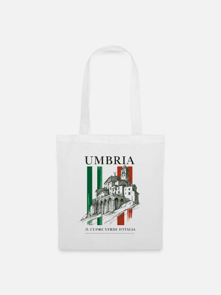 Umbria Italy - Stoffbeutel - Weiß