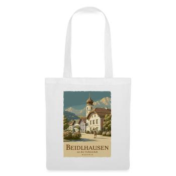 Beidlhausen Poster - Alpen Dorfharmonie - Stoffbeutel - Weiß - Vorne