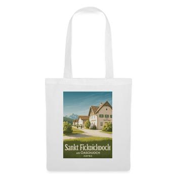 Sankt Fickdichdoch - Postkartenmotiv - Stoffbeutel - Weiß - Vorne