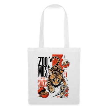 Zoomies & Snacks – Modern Anime Bengal Cat - Tote Bag - white - Front