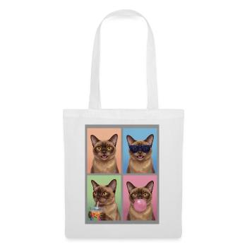 Cats Burma Cat - Tote Bag - white - Front