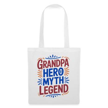 Opa-Helden-Mythos Legende - Stoffbeutel - Weiß - Vorne