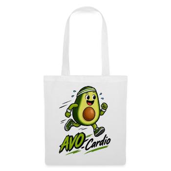 Avocado Fitnessläufer - Stoffbeutel - Weiß - Vorne
