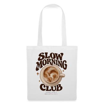 Slow Morning Club - Stoffbeutel - Weiß - Vorne