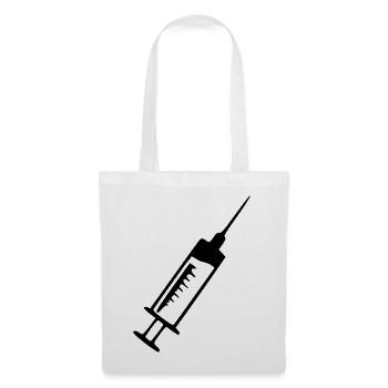 Spritze Arzt Ärztin Geschenk  - Stoffbeutel - Weiß - Vorne