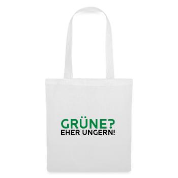 Grüne? Eher ungern! - Stoffbeutel - Weiß - Vorne