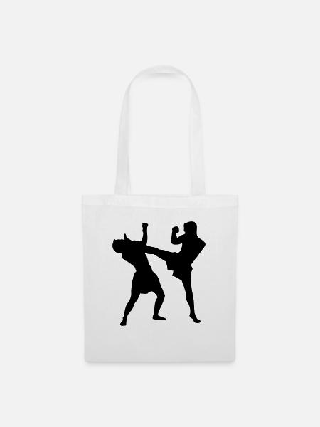 thaiboxing_2 - Stoffbeutel - Weiß