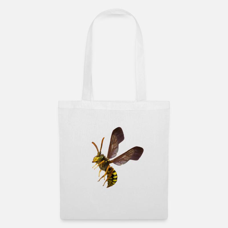 Wasp Shirt von Custom - Stoffbeutel - Weiß