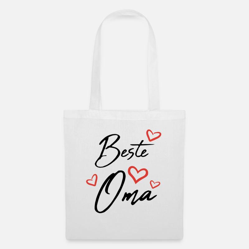 Beste Oma - Stoffbeutel - Weiß