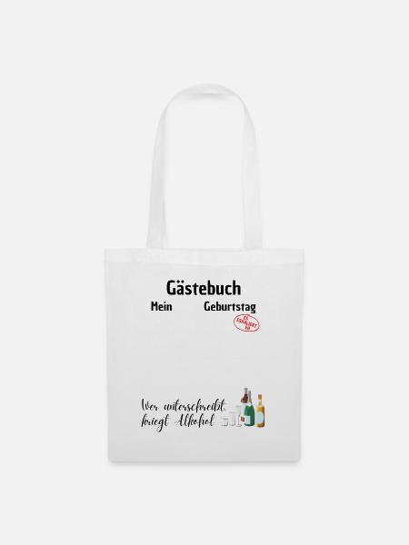 Gästebuch Mein Geburtstag - Stoffbeutel - Weiß
