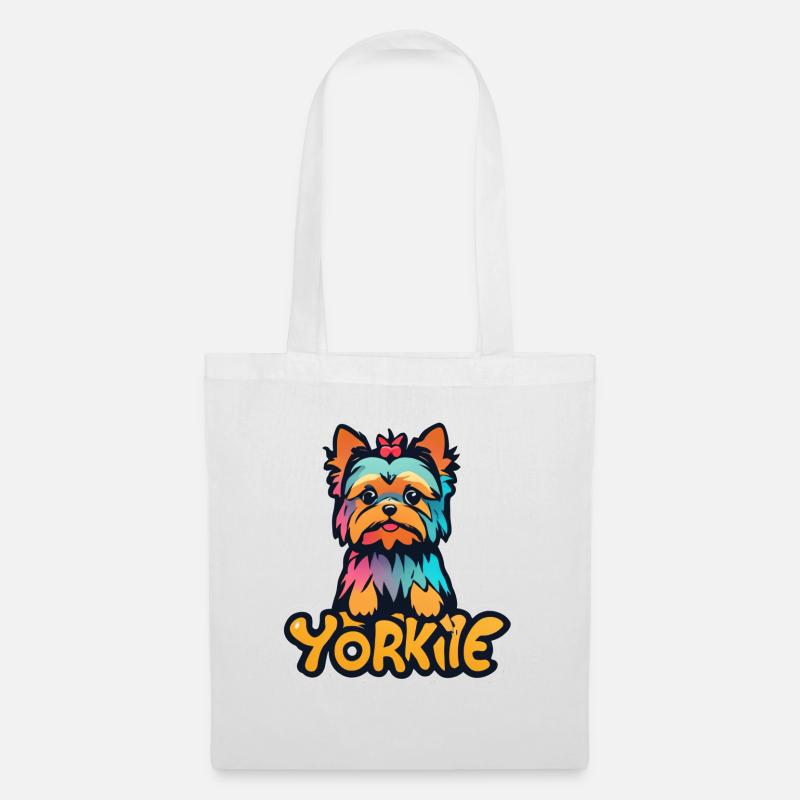 Yorkie - Stoffbeutel - Weiß