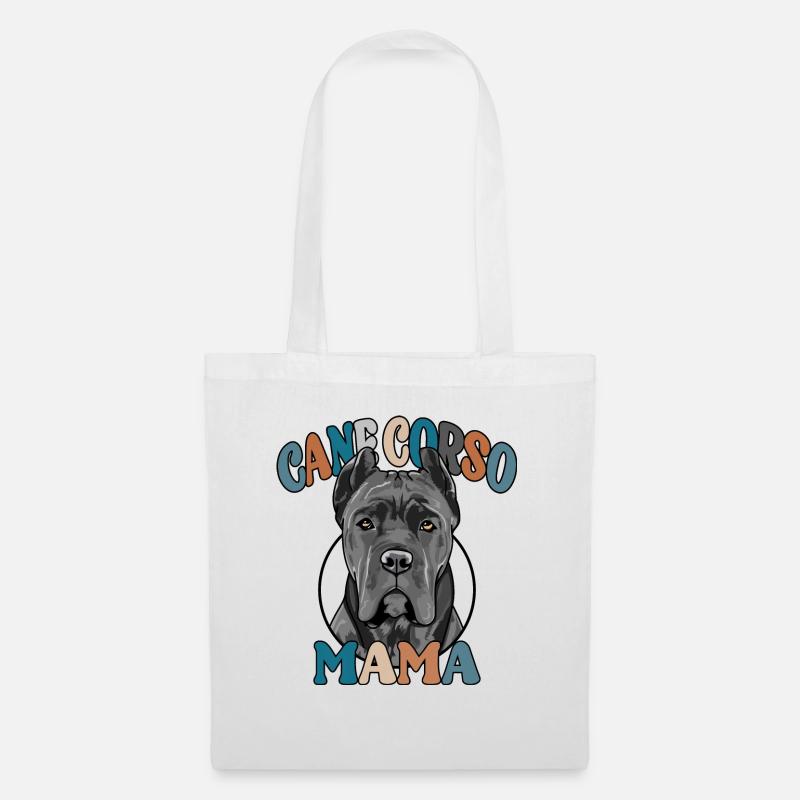 Cane Corso Mama Hunde Hund Muttertag Wilsigns - Stoffbeutel - Weiß