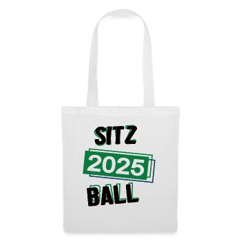 Sitzball Spieler Team Turnier Mannschaft in 2025 - Stoffbeutel - Weiß - Vorne