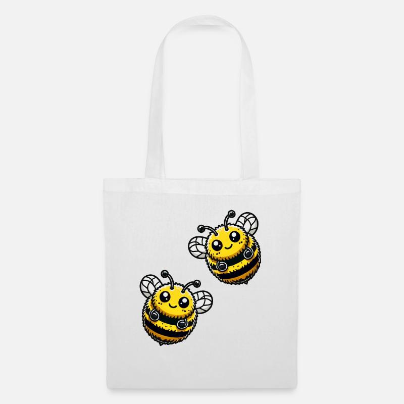 hummel biene 2 - Stoffbeutel - Weiß