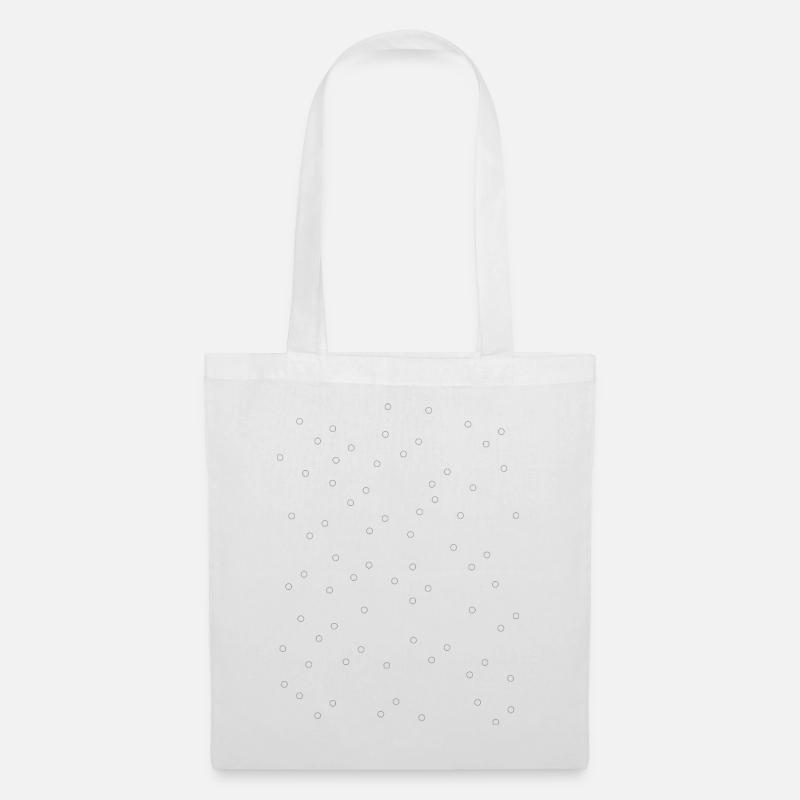 Kreis, Einfarbig, Schwarz, Formen - Stoffbeutel - Weiß