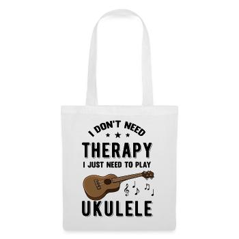 Nur Meine Ukulele lustiger Spruch - Stoffbeutel - Weiß - Vorne