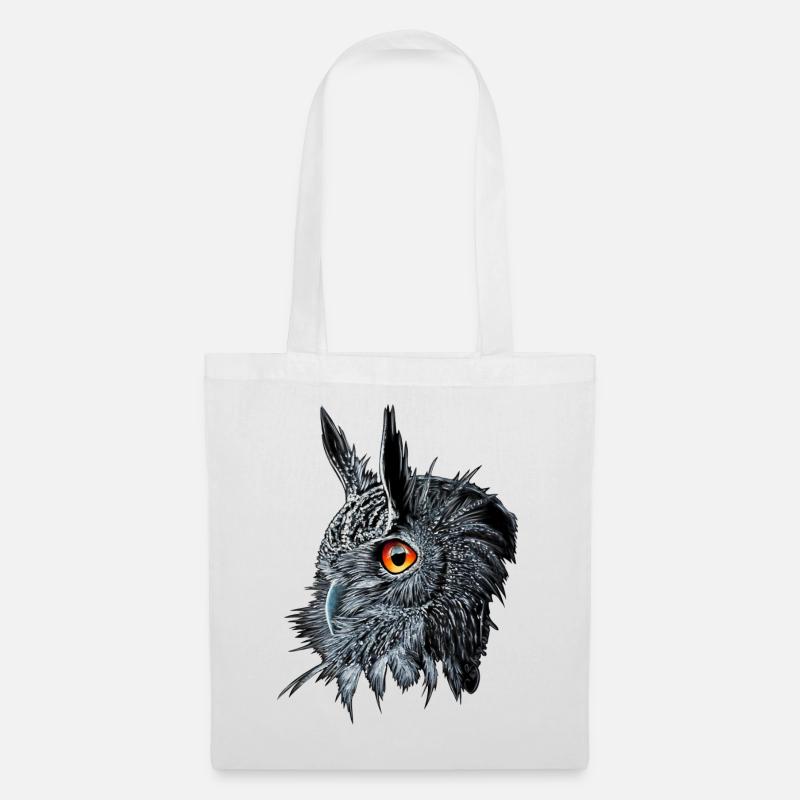 Uhu /Bubo Bubo/Owl - Tote Bag - white