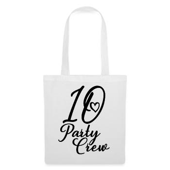 10 Party Crew 10th Birthday Party 10 Years Old - Tote Bag - white - Front