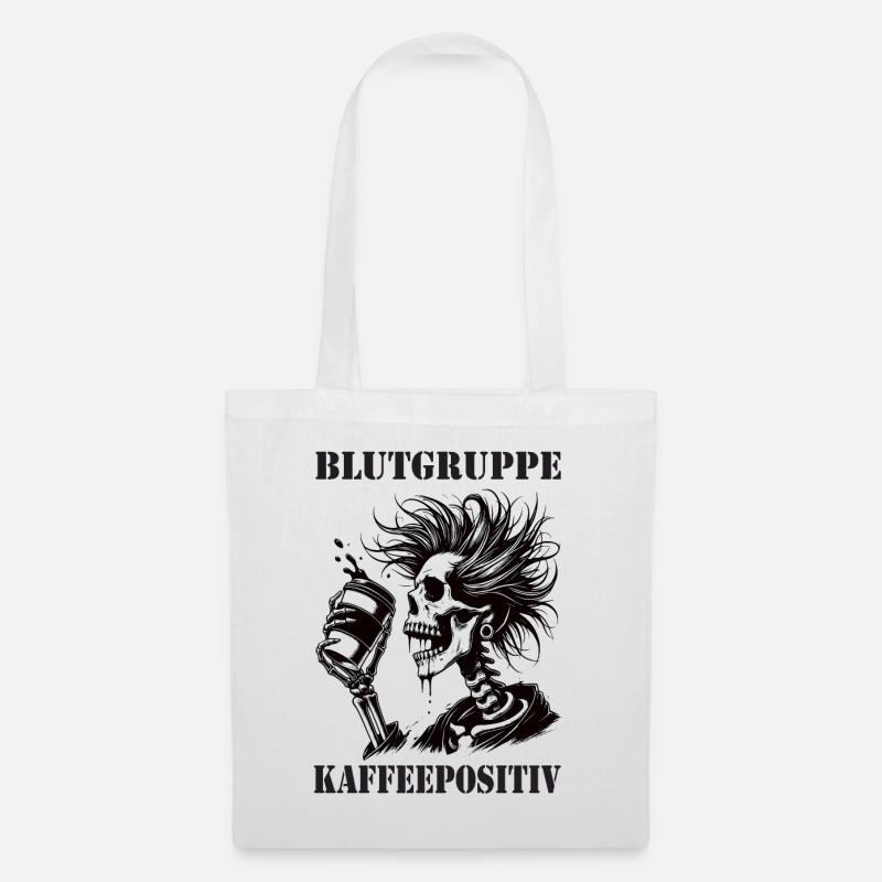 Blood type coffee - Tote Bag - white
