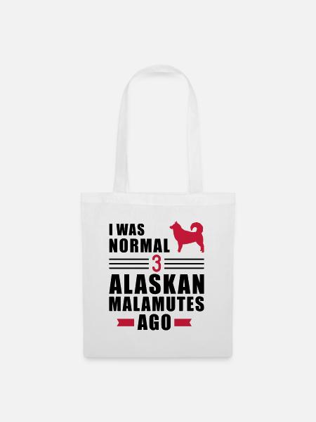 Malamute d'Alaska - Sac en tissu - blanc