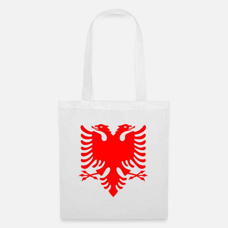 Albanien - Stoffbeutel - Weiß