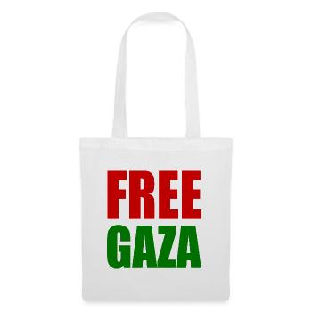 Free gaza - Stoffbeutel - Weiß - Vorne