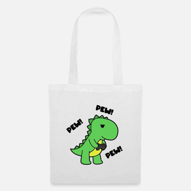 GAMING T-REX - Stoffbeutel - Weiß