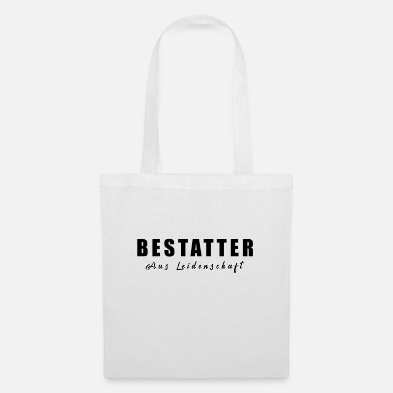 Bestatter - Bestattung - Stoffbeutel - Weiß