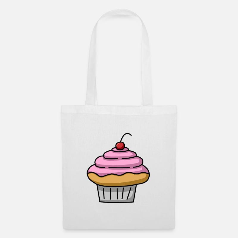 Cupcake - Stoffbeutel - Weiß
