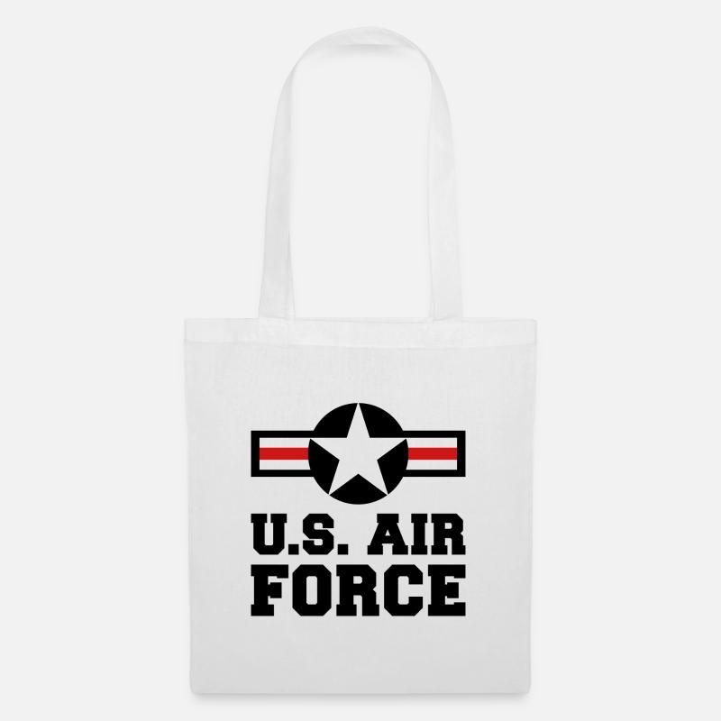 us air force - Stoffbeutel - Weiß