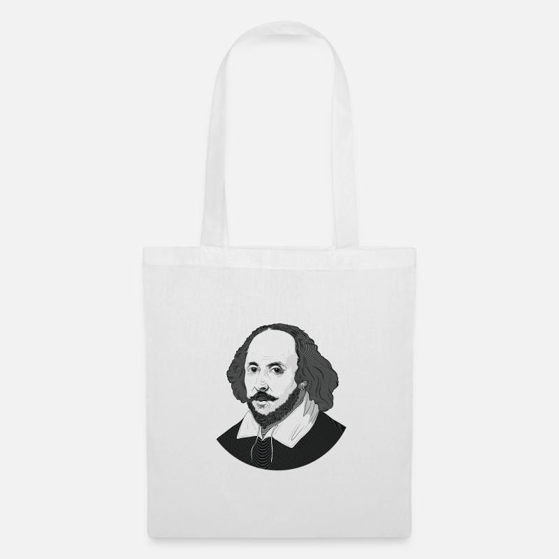 William Shakespeare - Stoffbeutel - Weiß