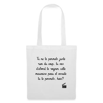 C'est arrivé près de chez vous - Réplique culte - Sac en tissu - blanc - Devant