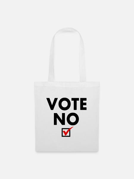 Vote no - Stoffbeutel - Weiß