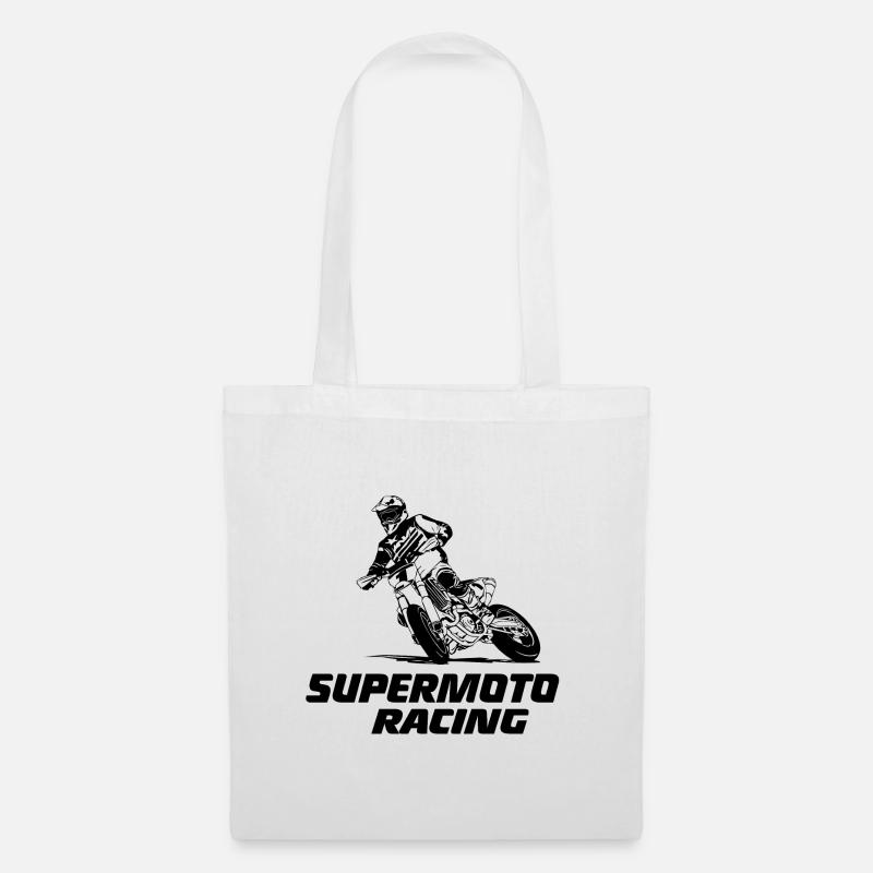 Supermoto - Stoffbeutel - Weiß